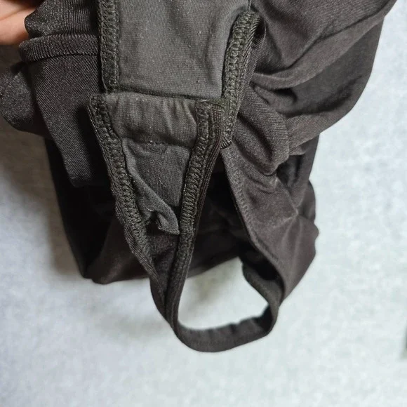 Free People Intimately Size S Chocolate CoquetteDrape Long Sleeve Thong Bodysuit - Picture 5 of 8